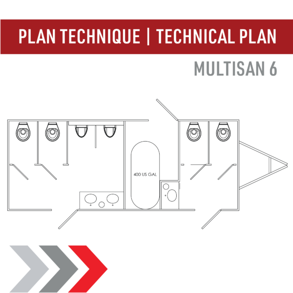 Roulotte Sanitaire Multisan 6 - Sanivac