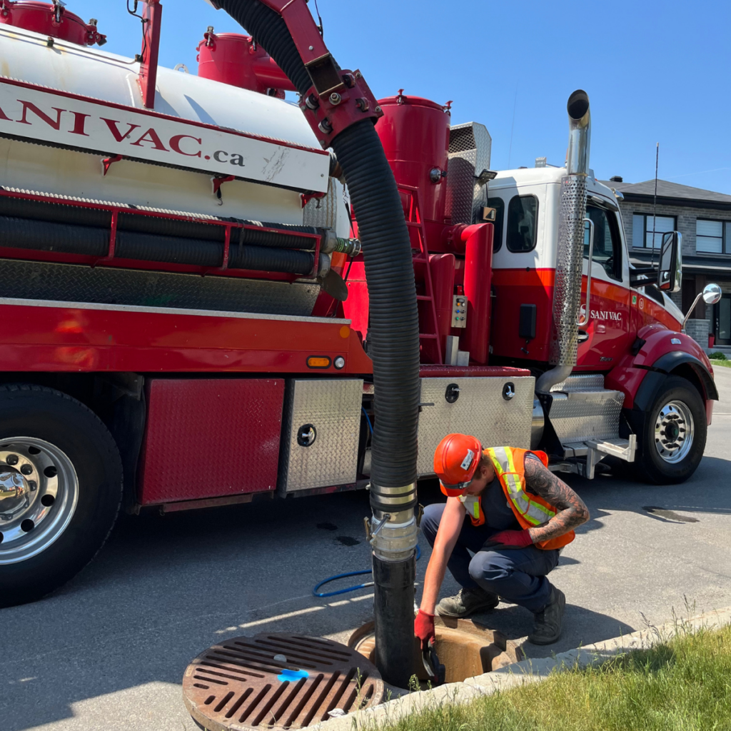 Nettoyage d’égouts - Puisards - Pompage et nettoyage - Sanivac
