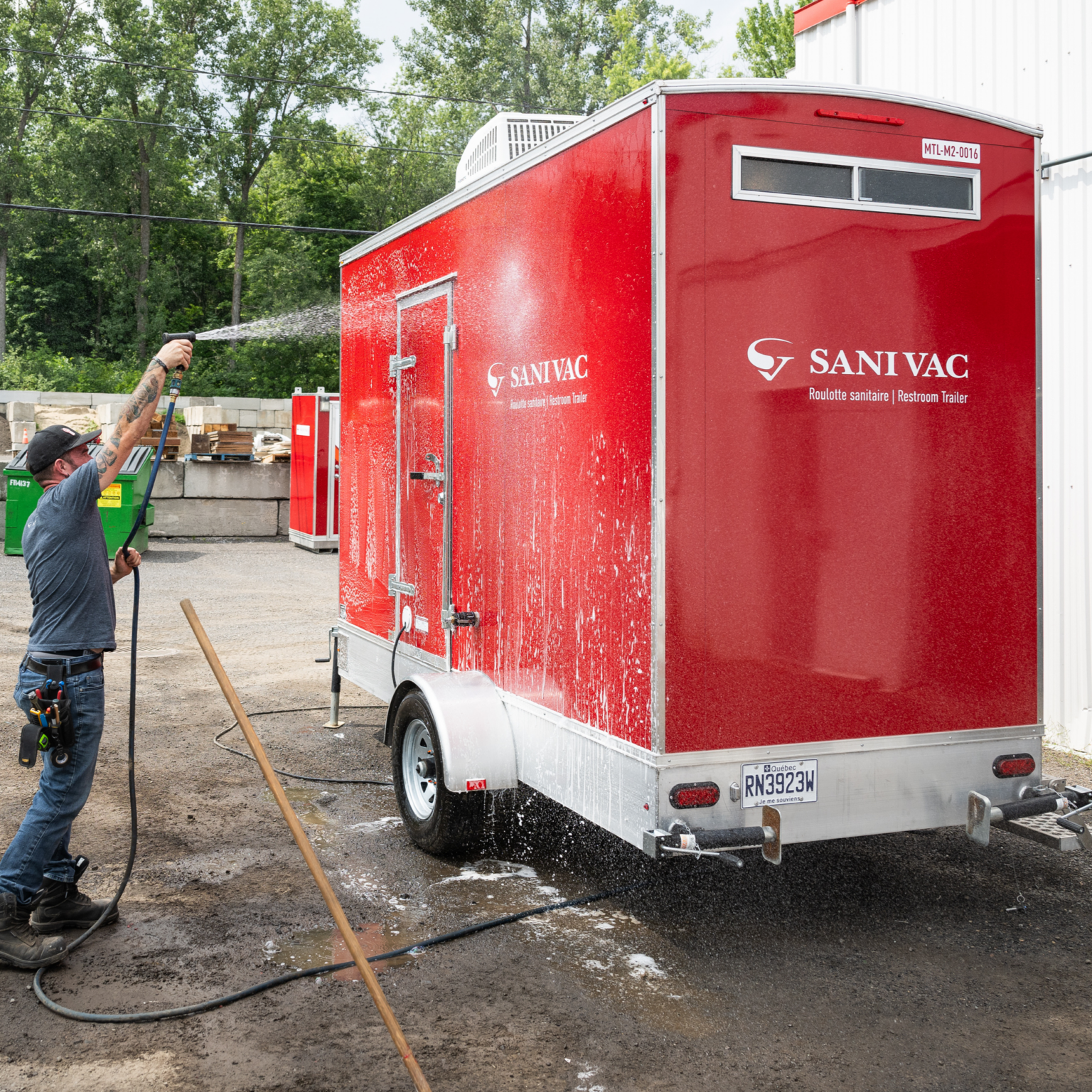 location de roulotte sanitaire - sanivac