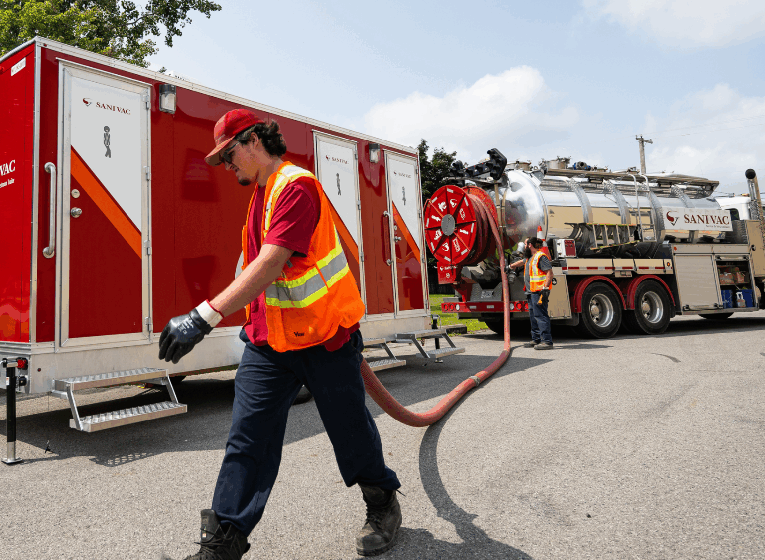 Location de roulottes sanitaires - Toilette construction - Sanivac