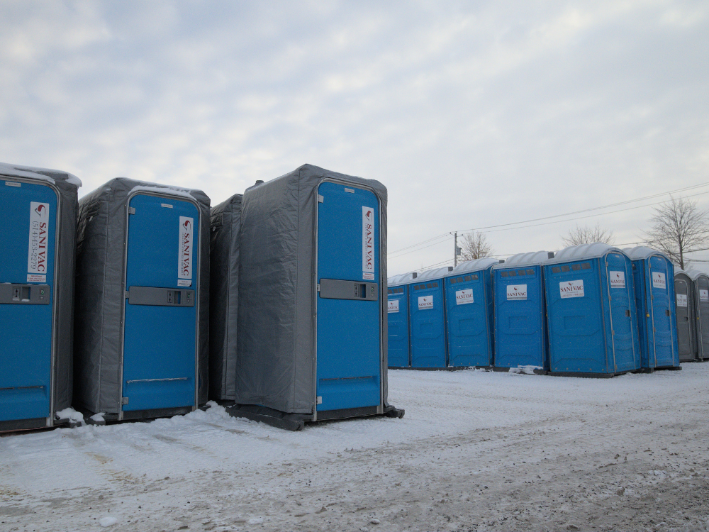 Location de toilette en hiver- Sanivac