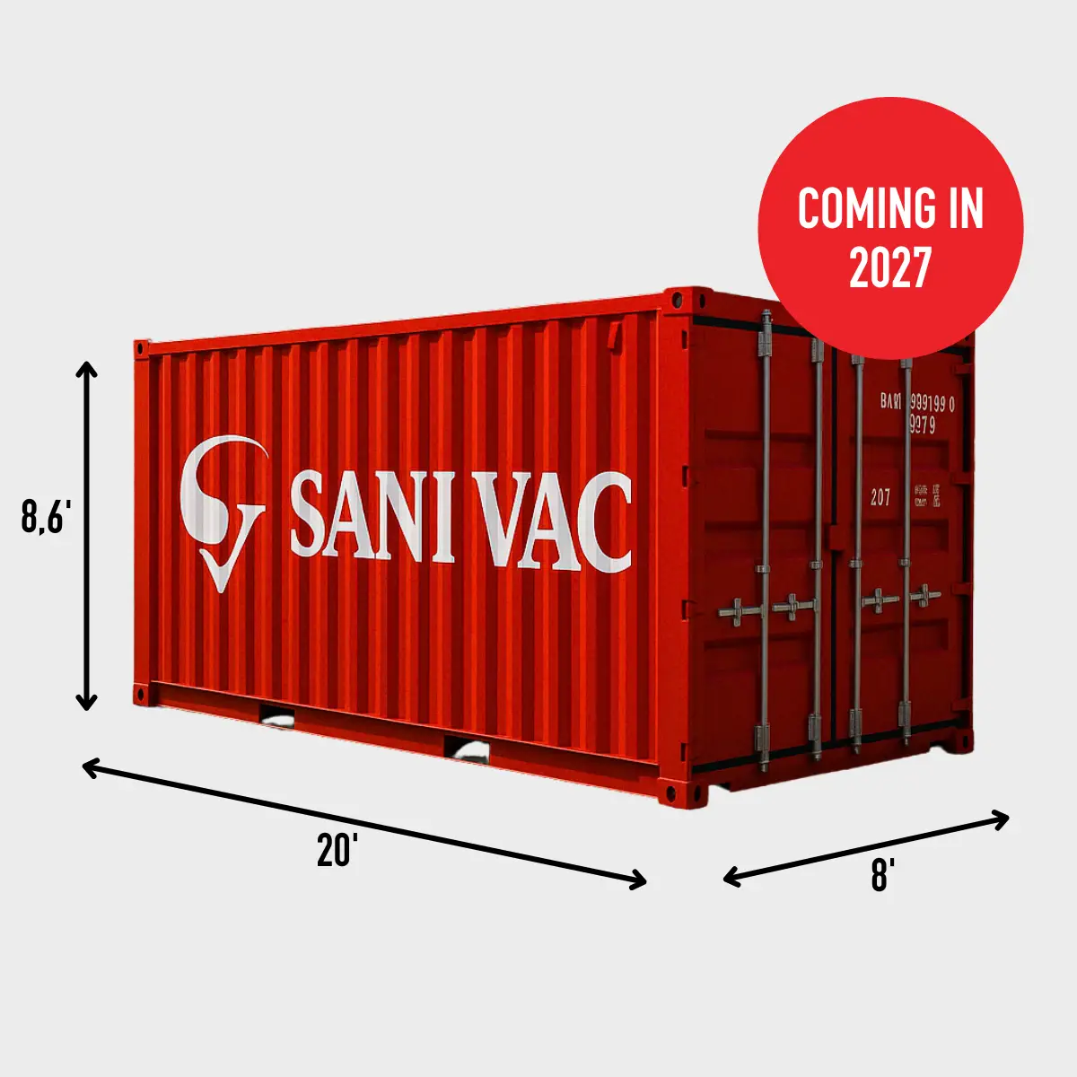 CONTENEUR D'ENTREPOSAGE MARITIME - 20 PIEDS – Image 2