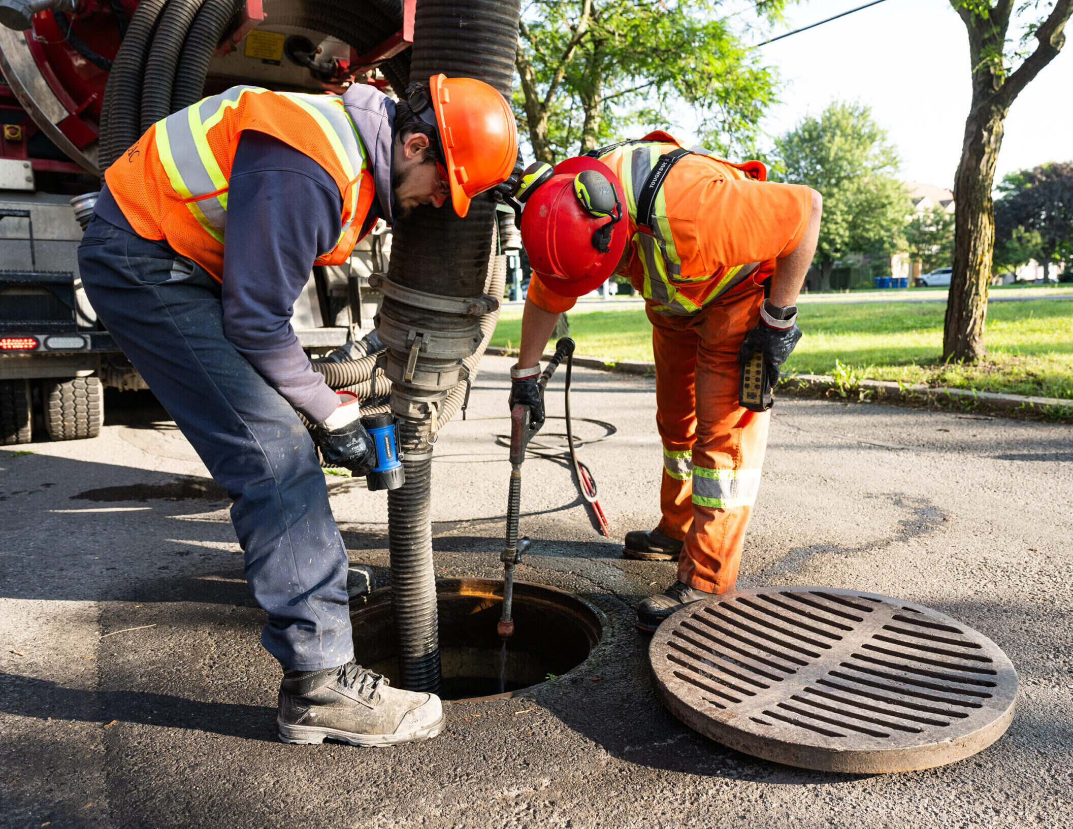 Pompage drain de garages - Sanivac