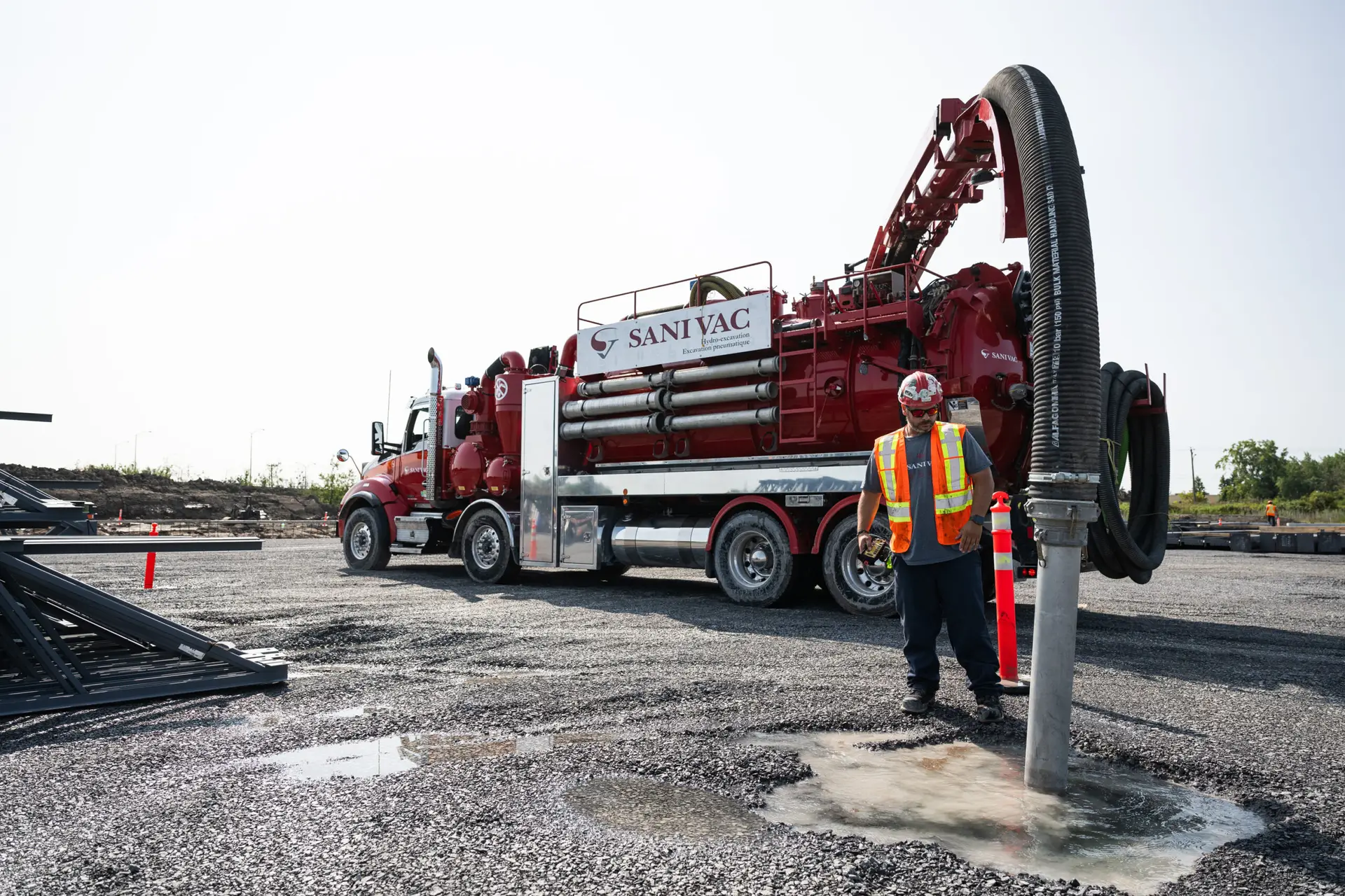 Travaux aqueduc - Sanivac - Hydro-excavation