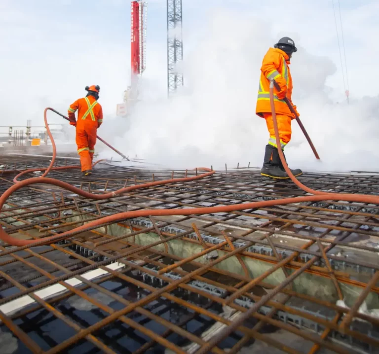 Déglaçage à l'eau chaude - dégel à la vapeur chantier - Sanivac