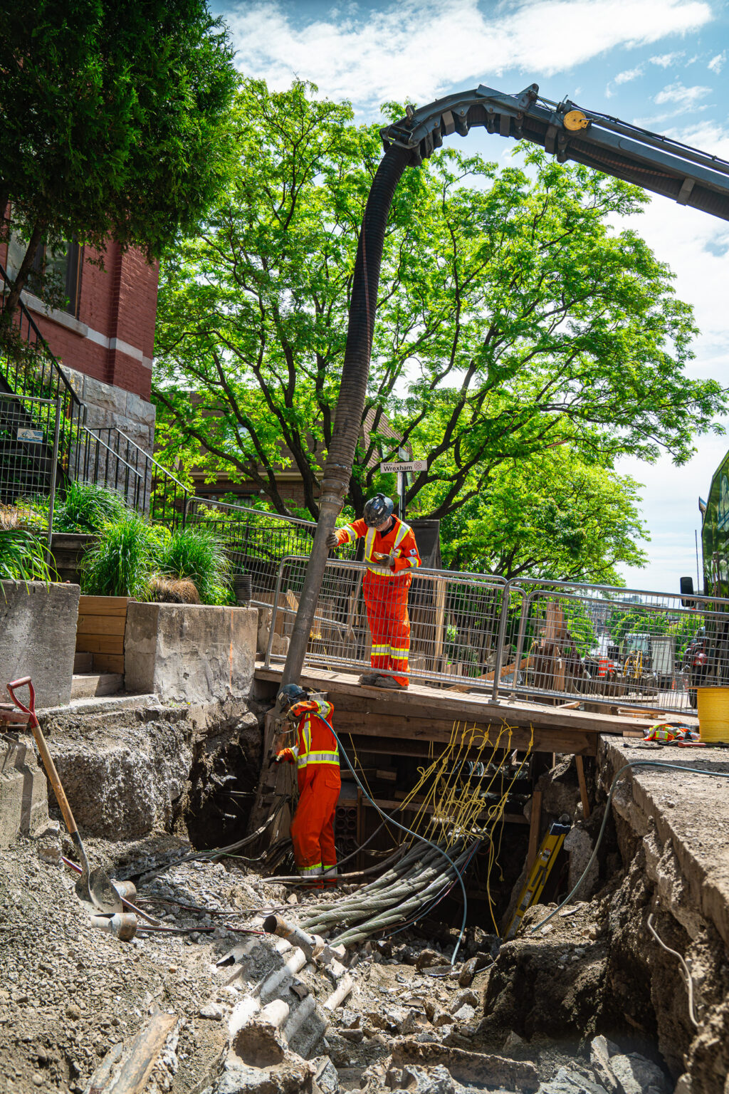 Travaux aqueduc - Sanivac - Hydro-excavation