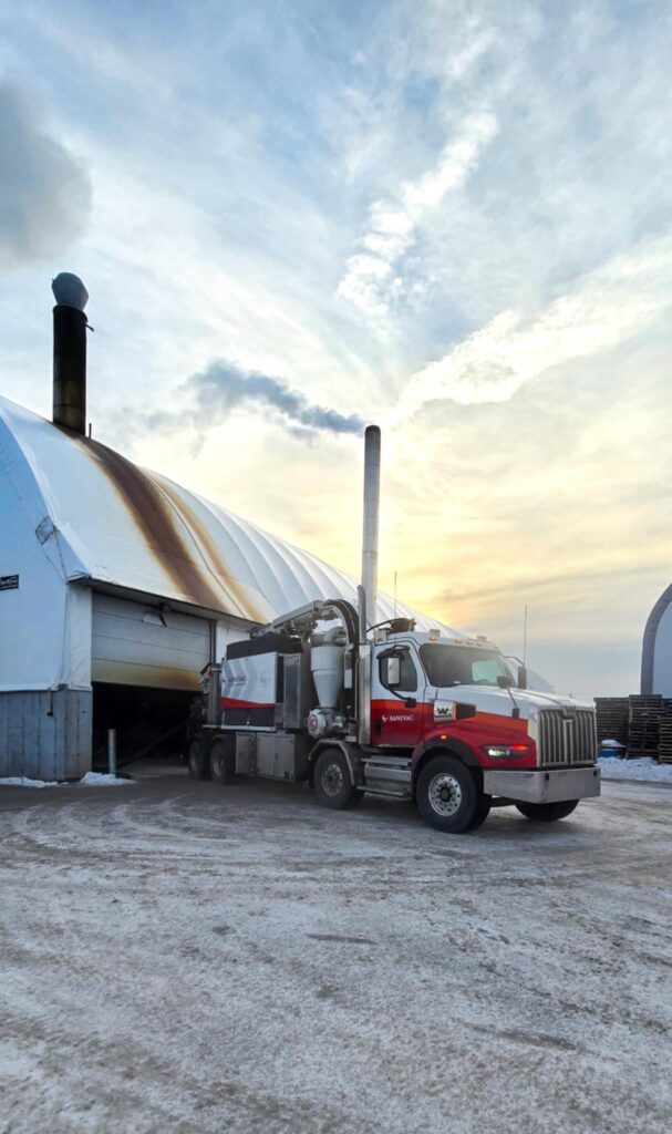 Pompage de matière contaminé - Sanivac