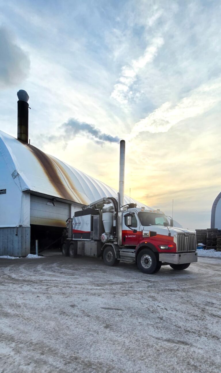 Pompage de matière contaminé - Sanivac
