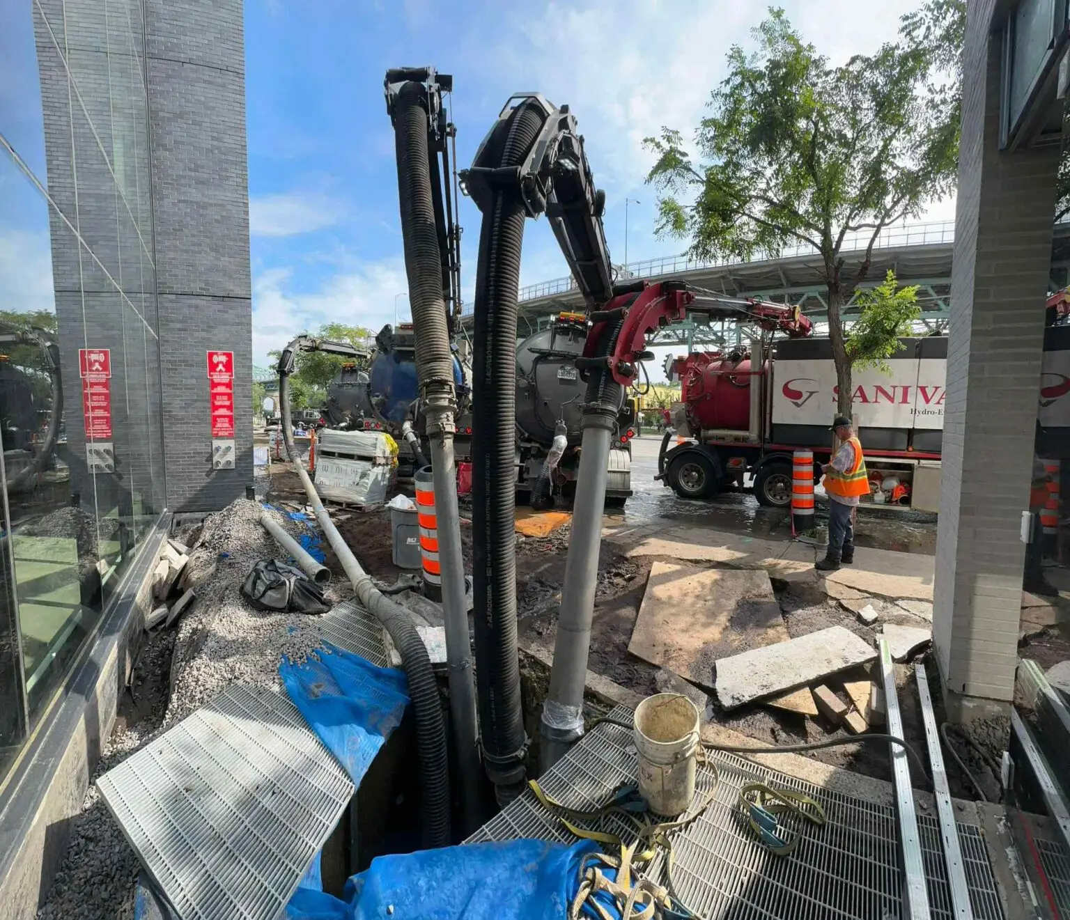 Pompage matière contaminé - Pompage et nettoyage- Sanivac