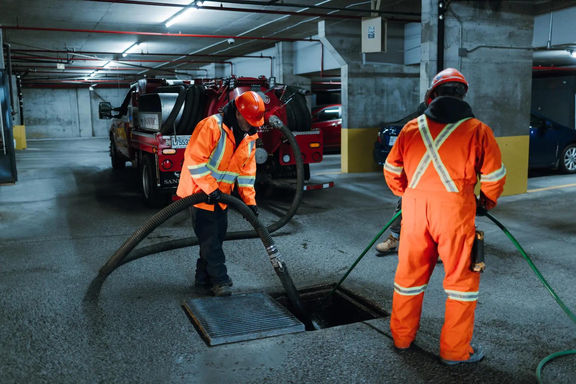 Pompage matière contaminé - Sanivac