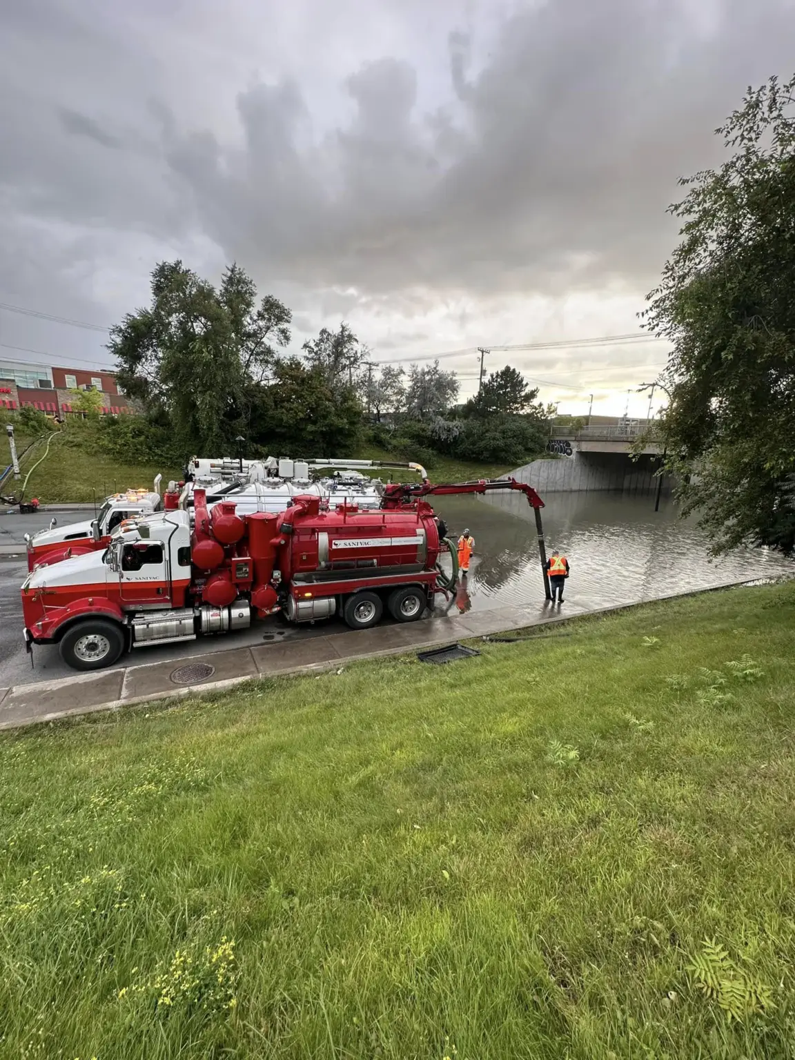 Déversement et urgence - Pompage et nettoyage - sanivac