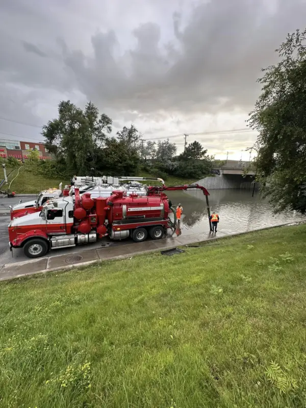Déversement et urgence - Pompage et nettoyage - sanivac