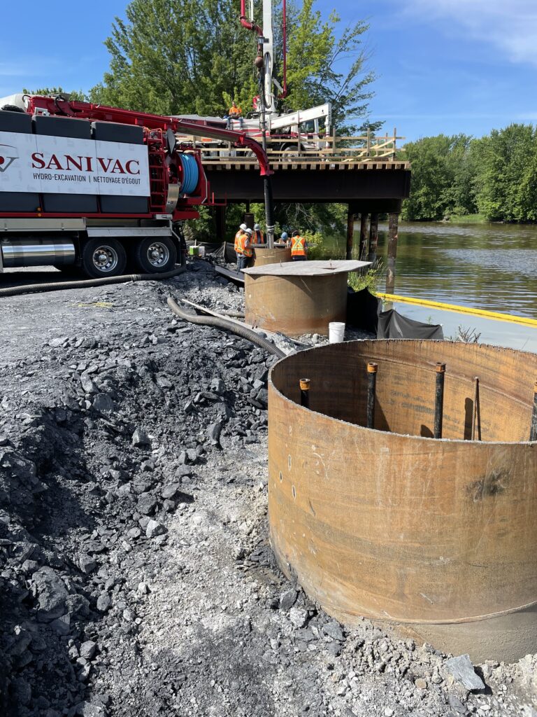 Pompage de pieux - Construction - Sanivac