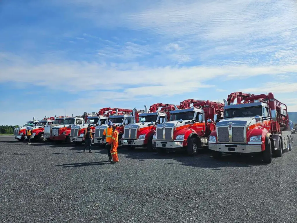 Hydro-excavation - Camion Hydrovac - Chantier et construction - Sanivac
