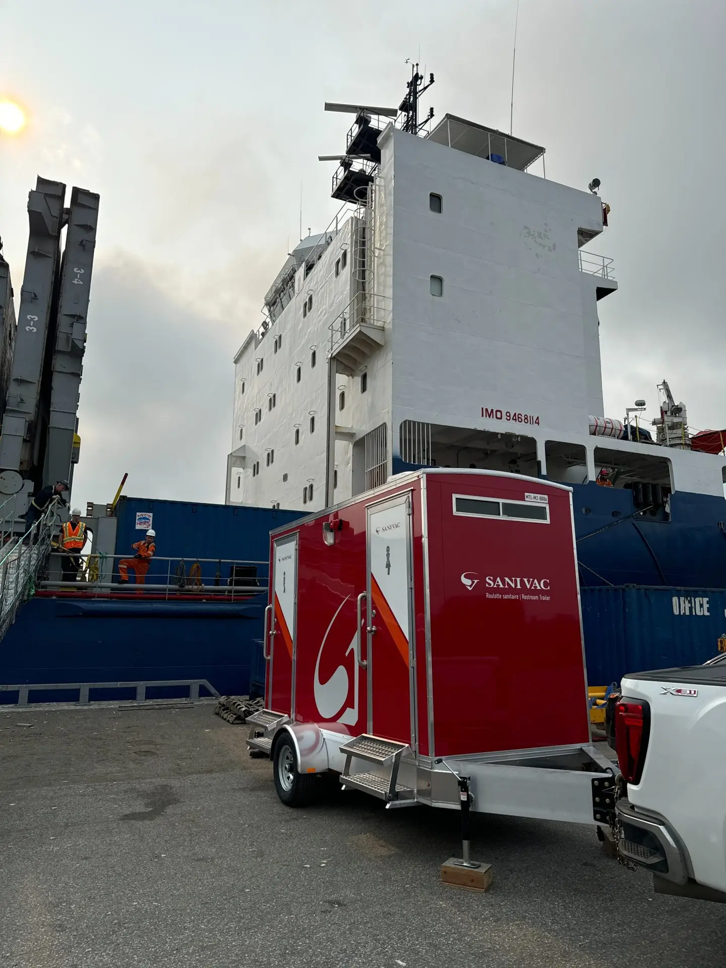 Pompage bateau maritime - Sanivac - Pompage industriel