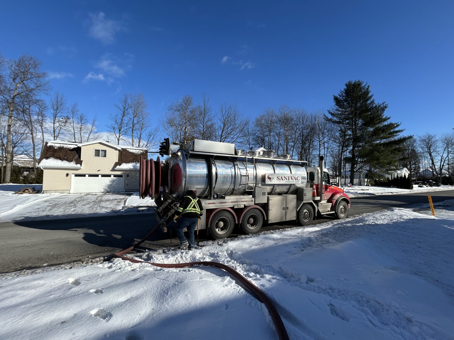 Dégel fosses septiques- Sanivac